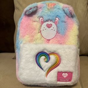 Loungefly Care Bears Pastel Rainbow Mini Backpack